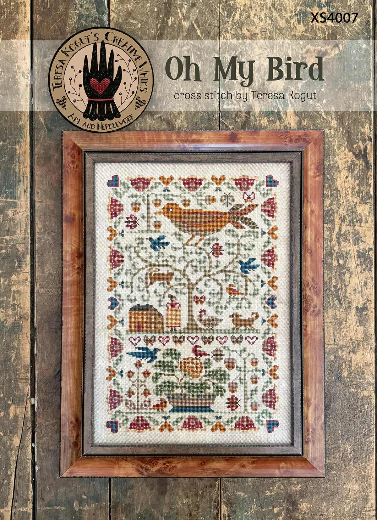 Oh My Bird, Cross Stitch pattern, by Teresa Kogut