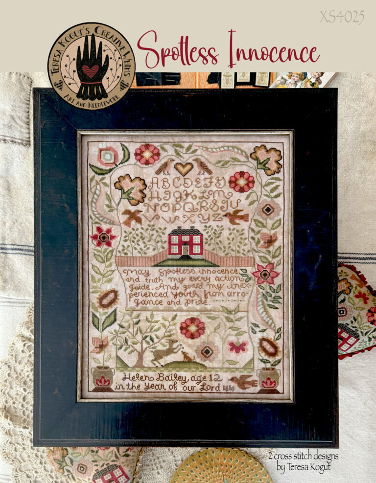 Spotless Innocence, Creative Whims sampler, by Teresa Kogut pattern