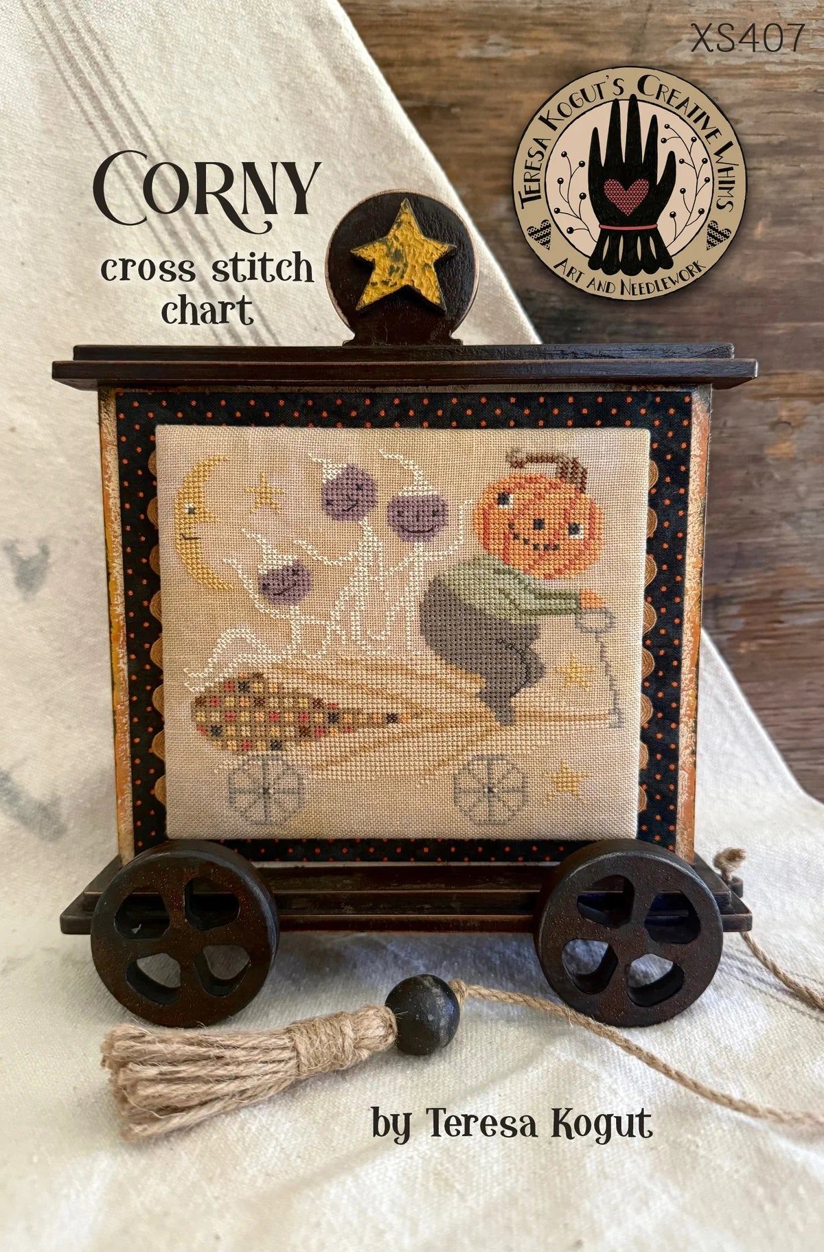 Corny Cross Stitch pattern, by Teresa Kogut