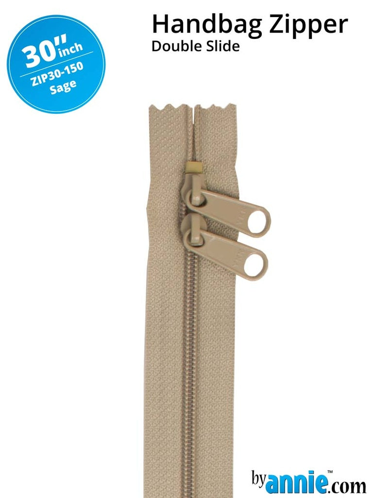 By Annie's Double Slide Handbag Zipper 30"