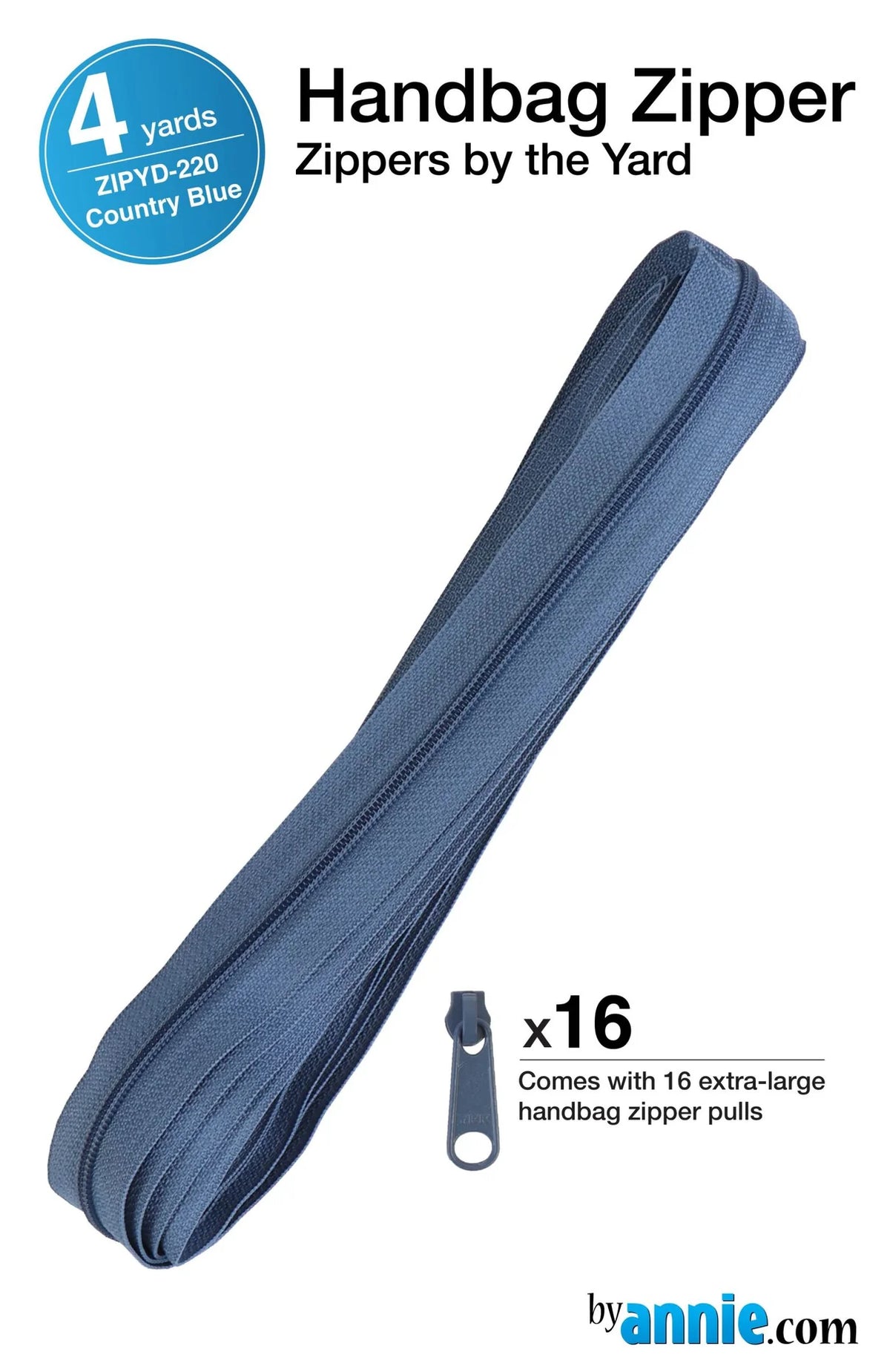 By Annie's Zippers by the Yard