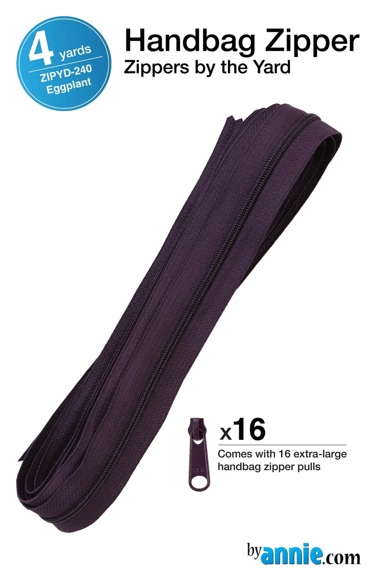 By Annie's Zippers by the Yard