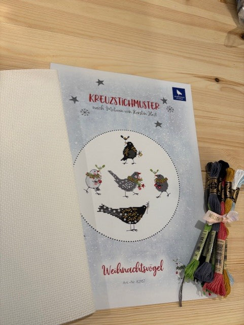 Acufactum Cross Stitch Christmas Birds beginner KIT