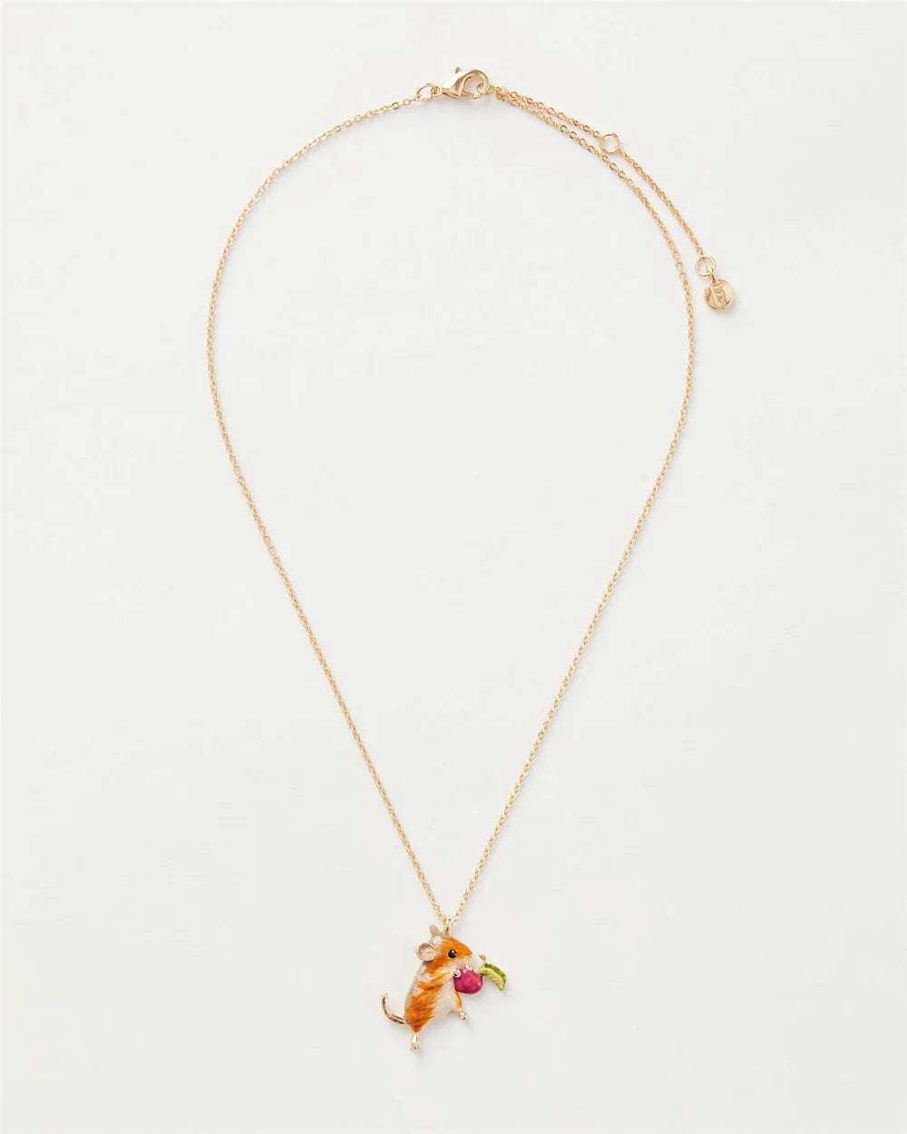 Fable England Enamel Vole Short Necklace