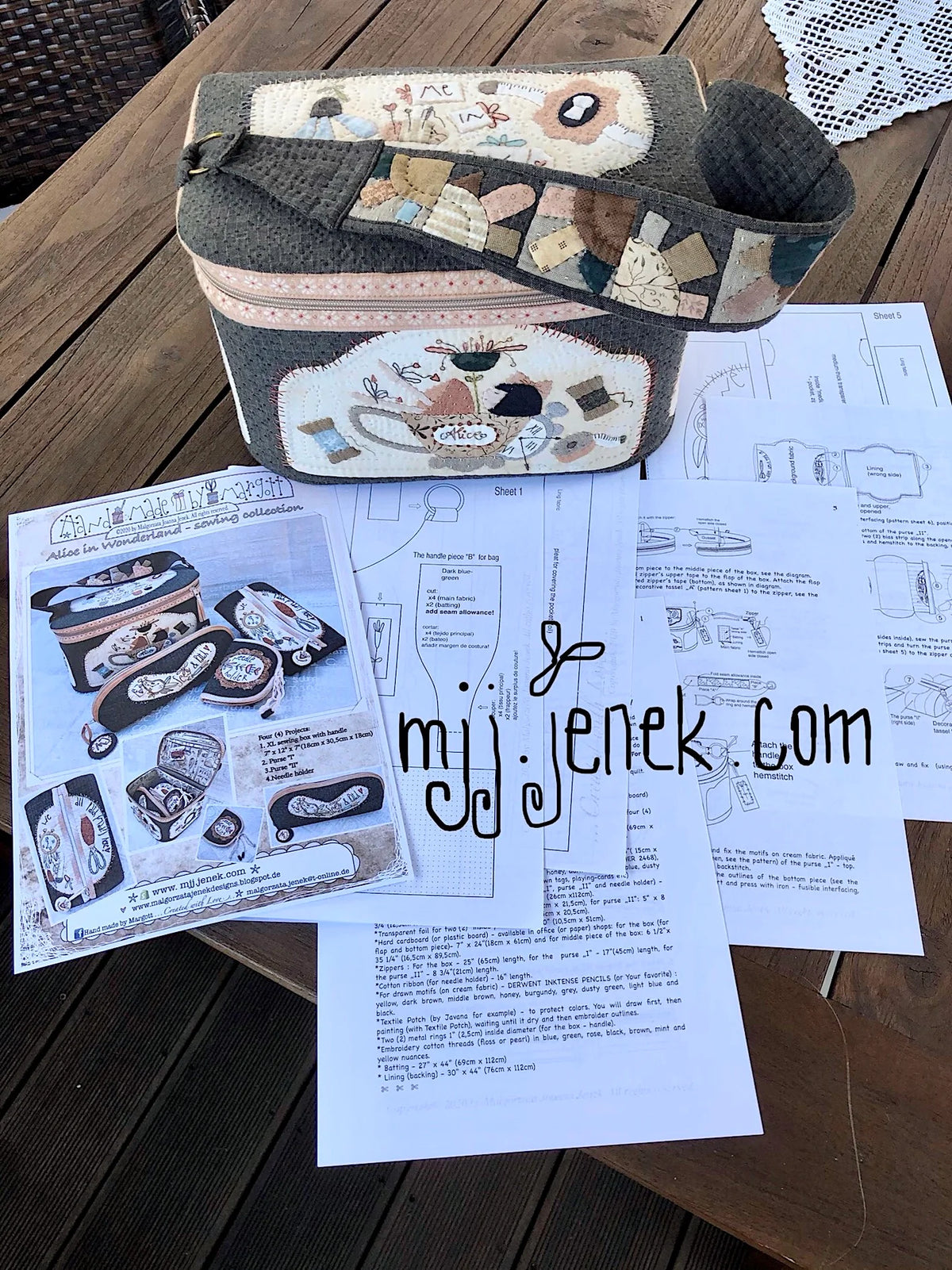 Alice in Wonderland Sewing Collection Pattern