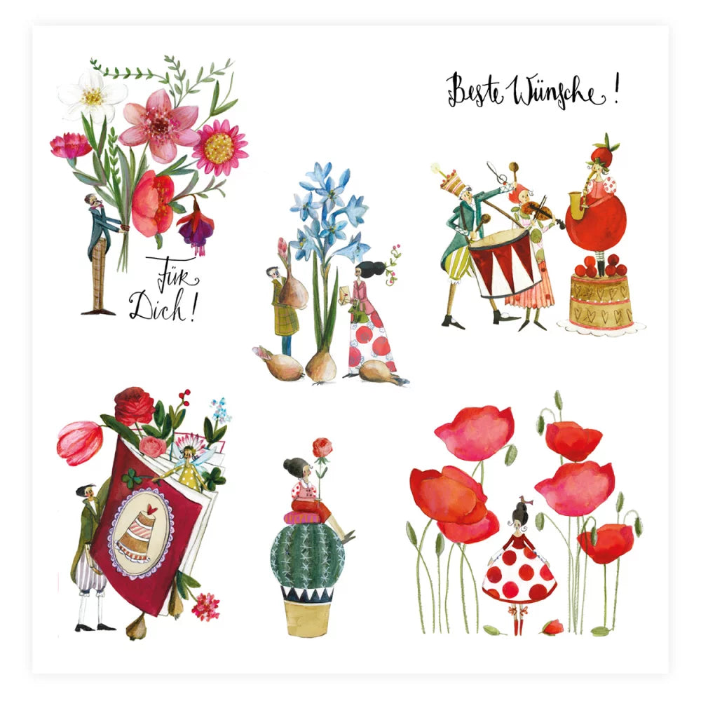 Silke Leffler Floral Sticker Book