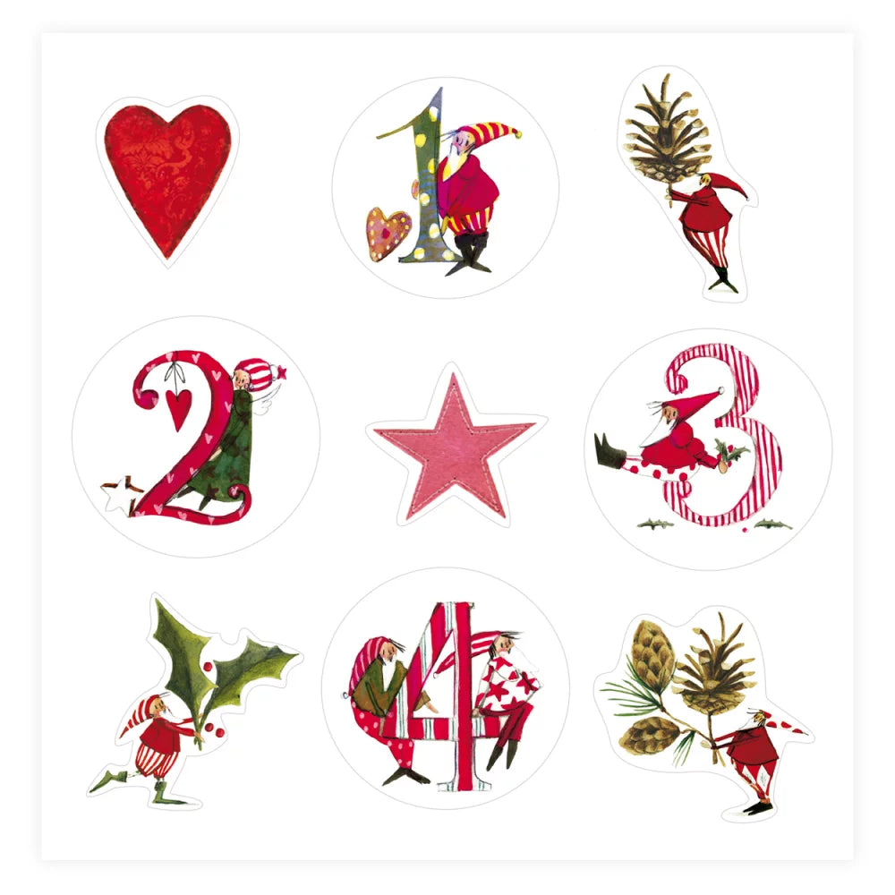 Christmas Numbers Sticker Book