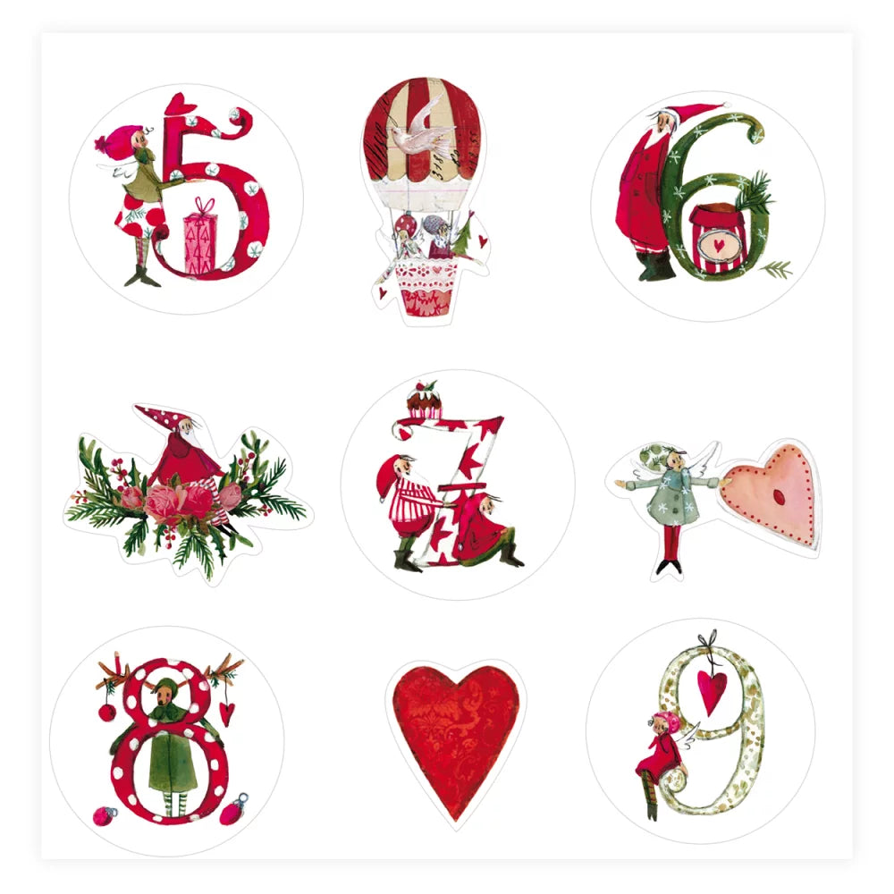 Christmas Numbers Sticker Book