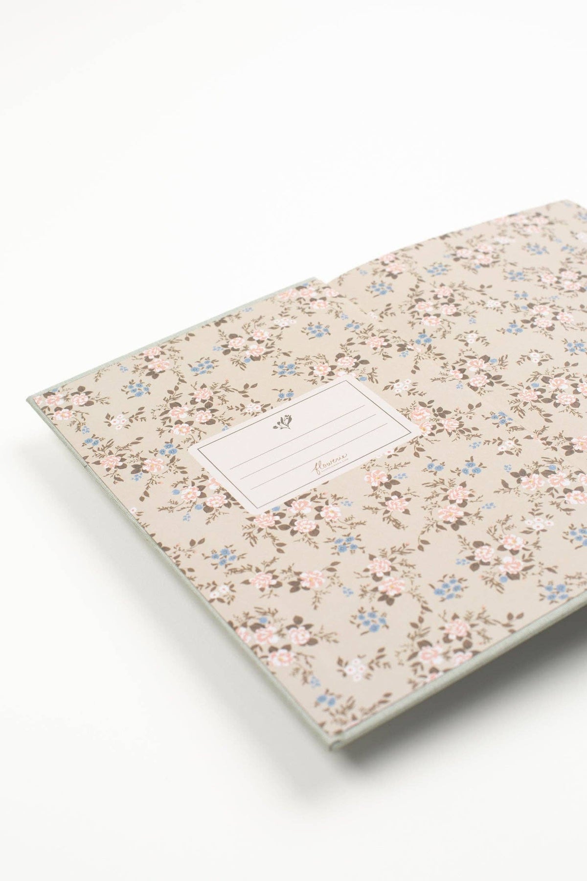 Daydreamer Linen Sketchbook - Embossed Green Floral Journal