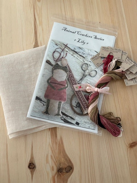 Stacy Nash Animal Crackers Series {Lily} cross stitch KIT (Past Club)