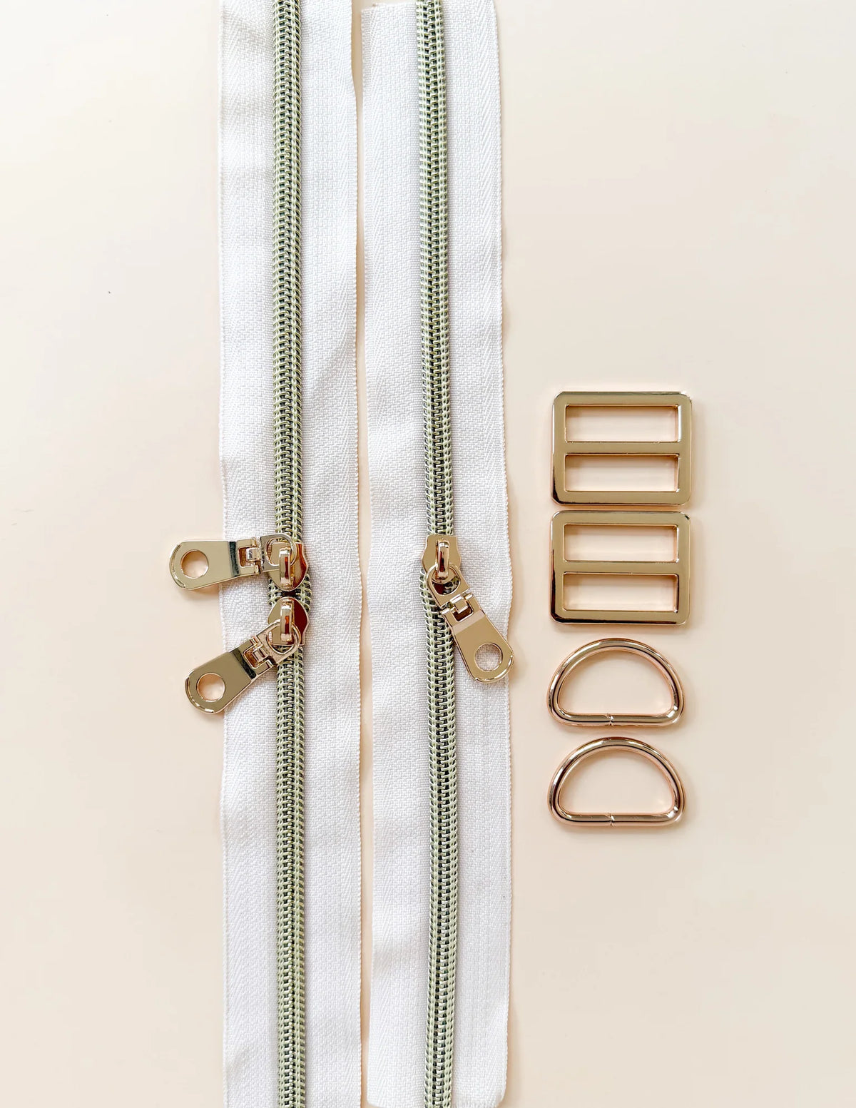 Ashmere Backpack Hardware Kit- Light Gold, by Sewing Illustration