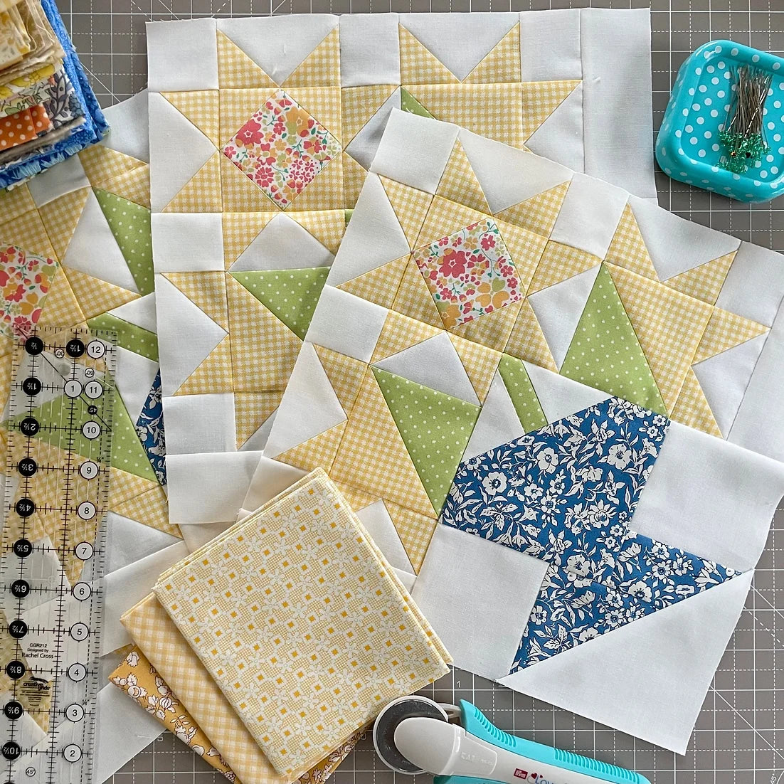 Sunshine PATTERN by Nicola Dodd of Cakestand Quilts