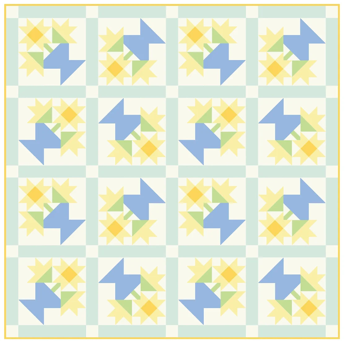 Sunshine PATTERN by Nicola Dodd of Cakestand Quilts