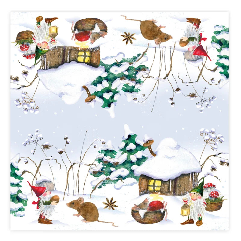 Cocktail Napkin Christmas Elf