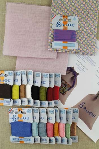 Sajou Cross Stitch Kit bag: Sewing club