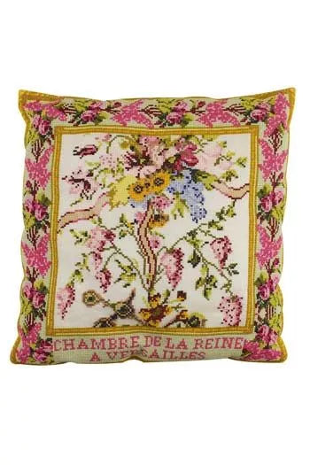 Sajou Cross Stitch Kit: Mary Antoinette at Palace Small Cushion