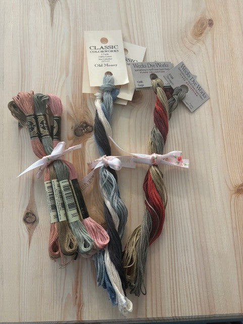 Midnight Santa Stocking Kit/ Thread Pack, by Teresa Kogut
