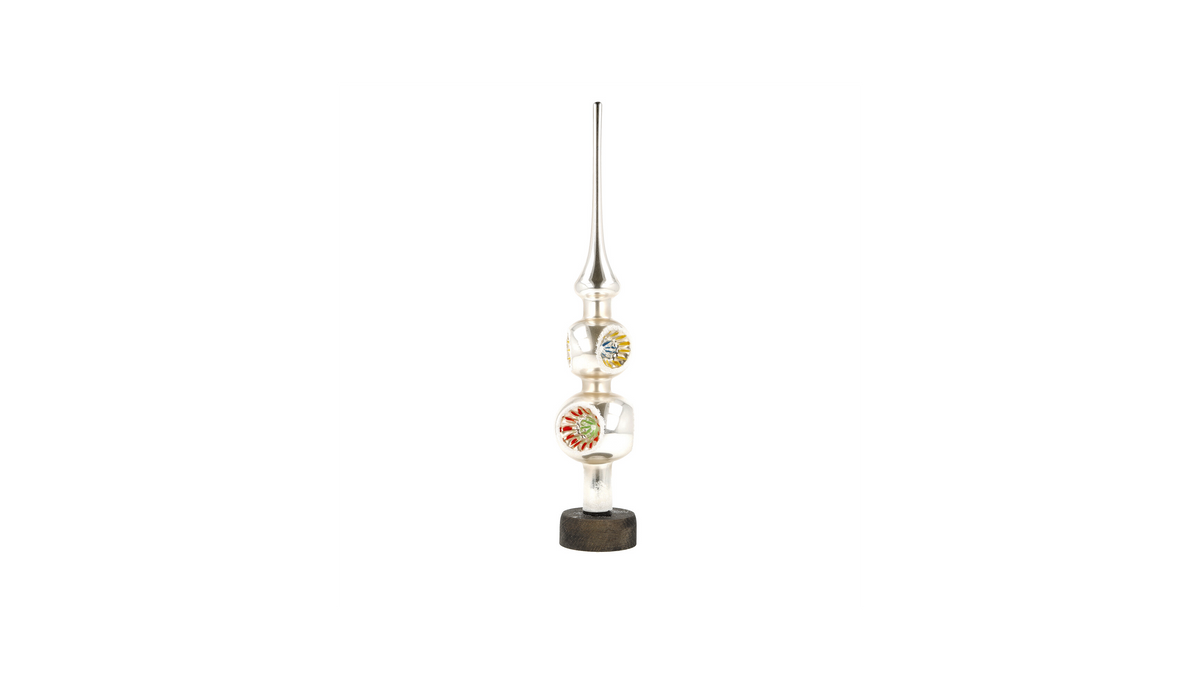 Marolin Christmas Ornament {Glass Tree Topper}