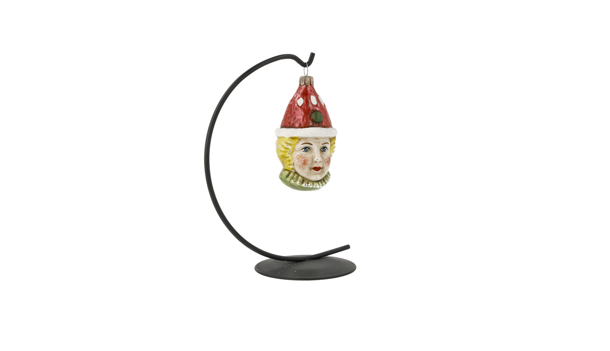 Marolin Christmas Ornament {Clown with Red Cap}