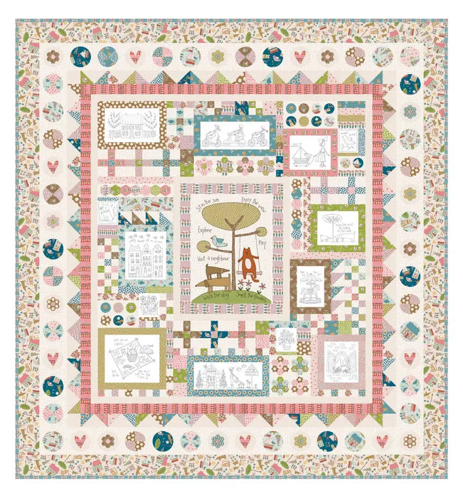Out and About by Natalie Bird of Birdhouse Designs QUILT KIT
