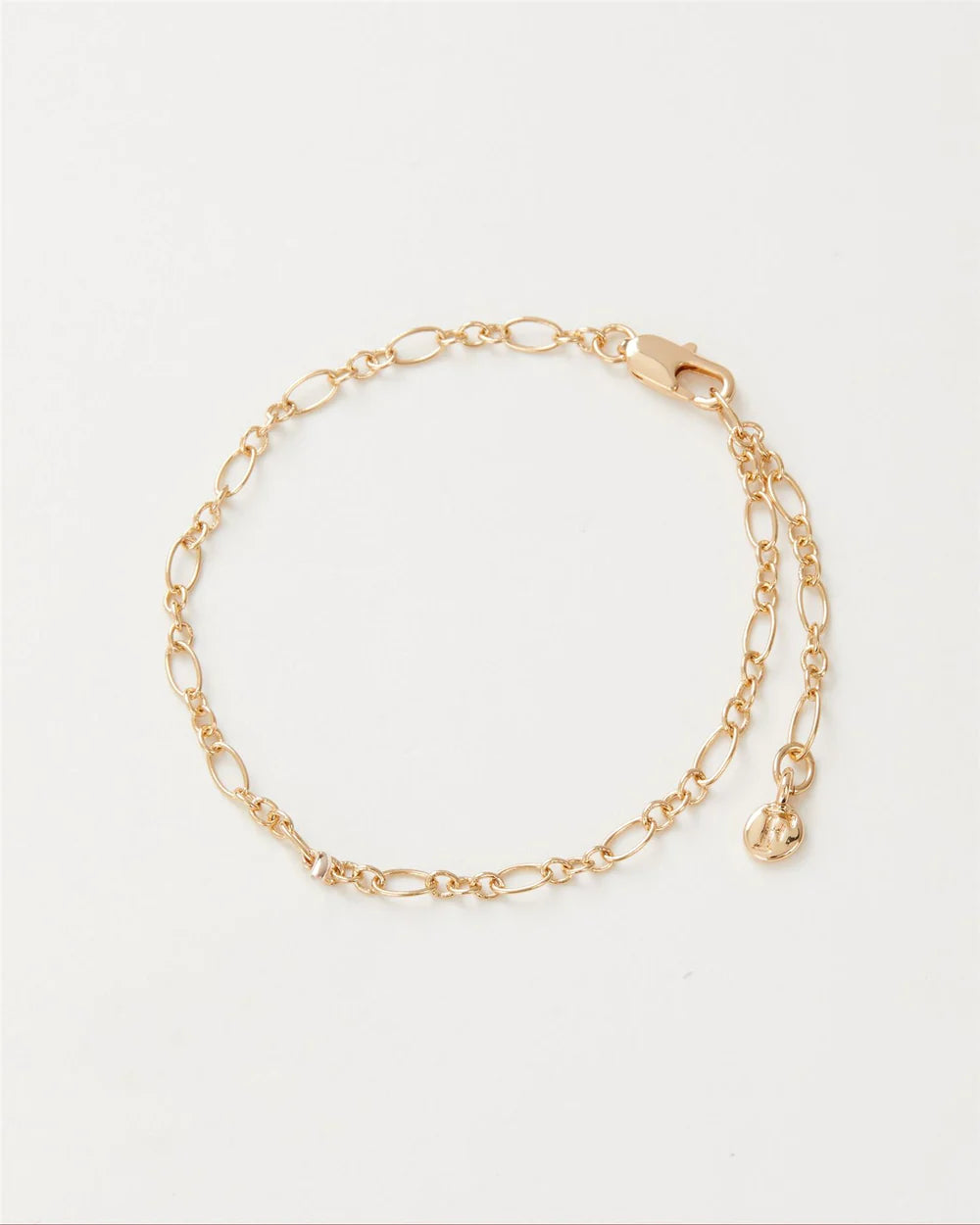 Fable England Oval Figaro Chain Bracelet