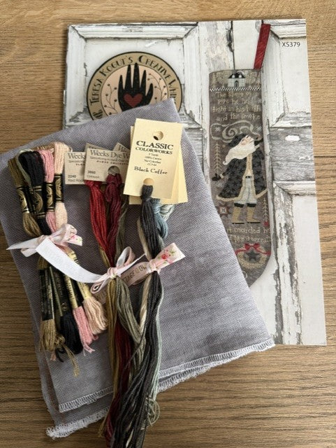 Midnight Santa Stocking Kit/ Thread Pack, by Teresa Kogut