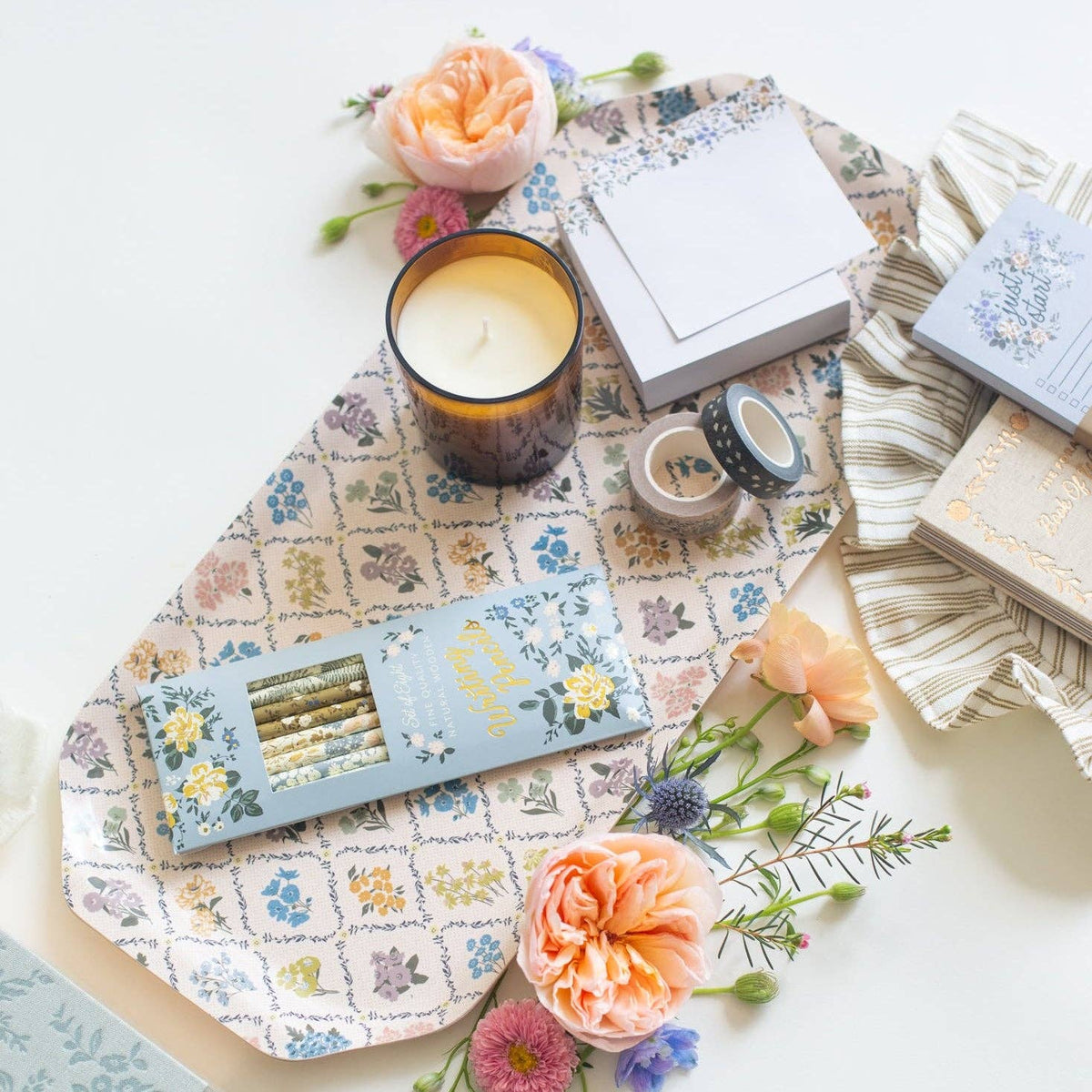 Blossom Mini Note Block - Floral Notepad