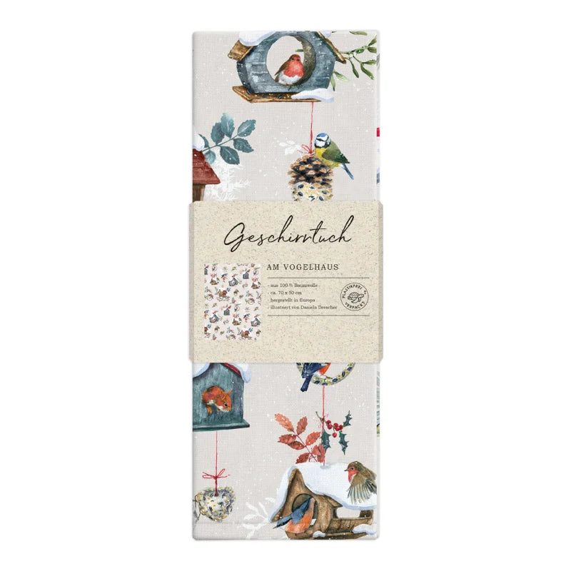 Tea Towel At The Birdhouse