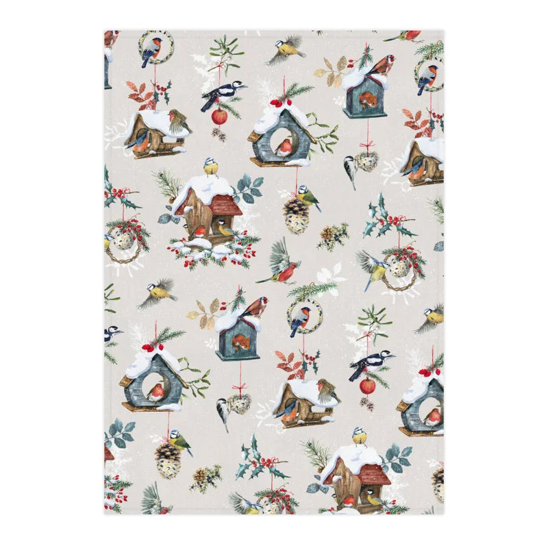 Tea Towel At The Birdhouse