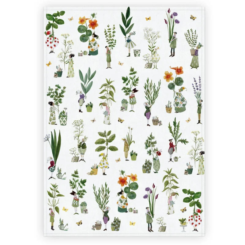 Tea Towel Herb Garden