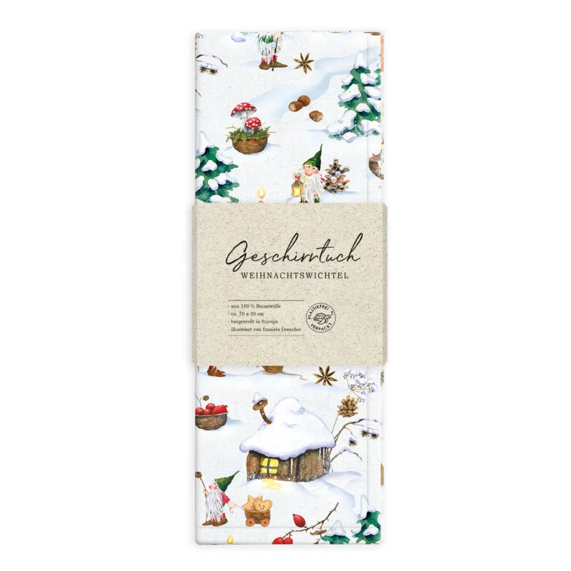 Tea Towel Christmas Elf