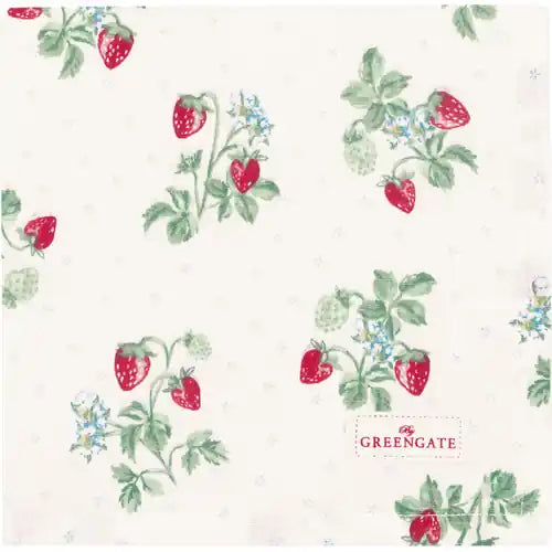 GreenGate Napkin Berry White