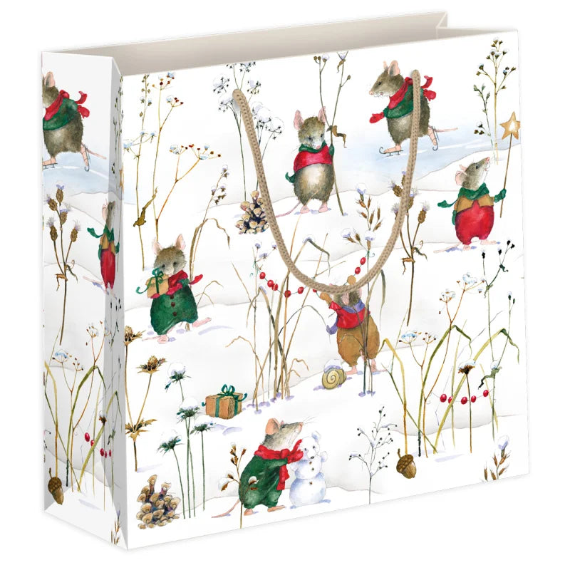 Gift Bag, Winter Mice