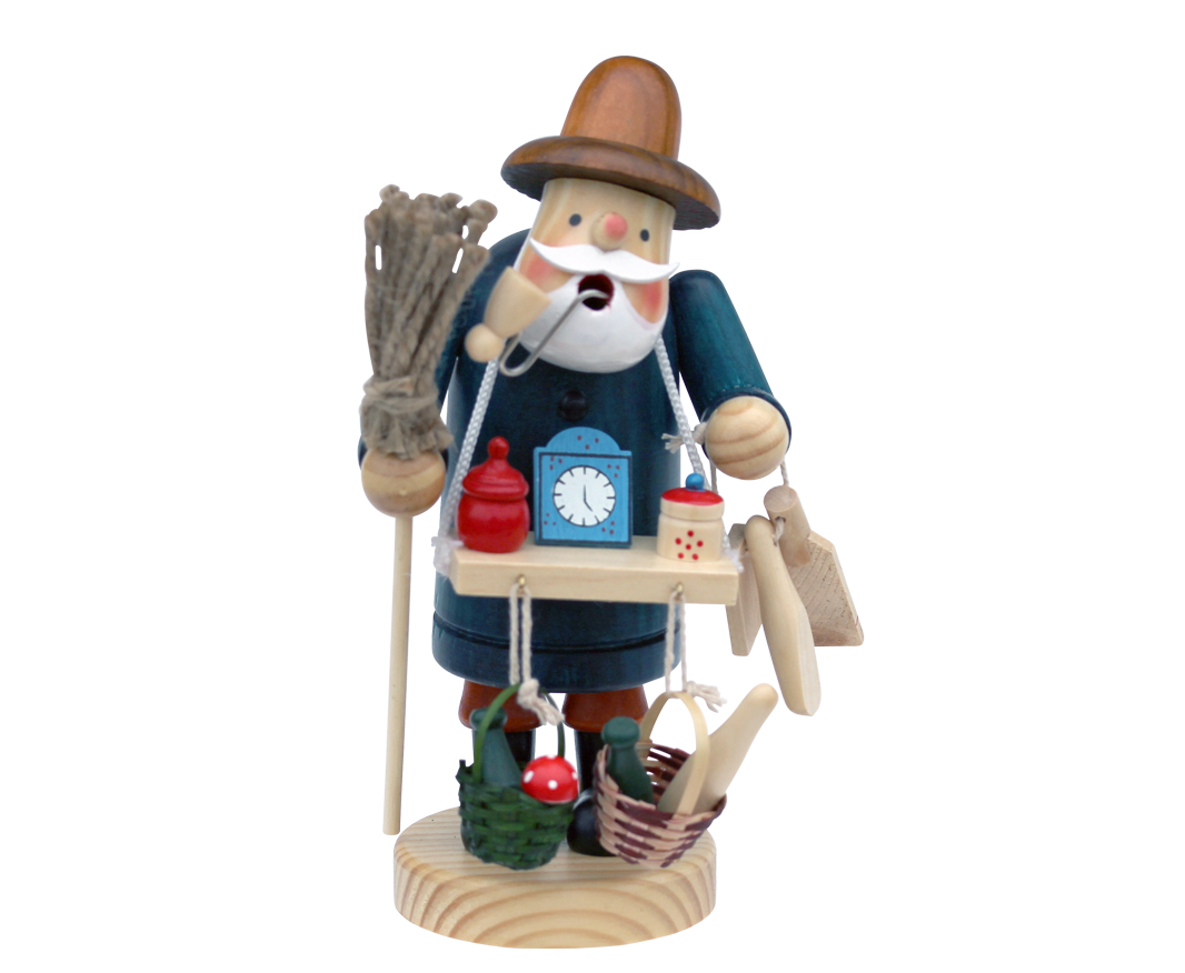 Wooden Santa Christmas Ornament {Santa Peddler}