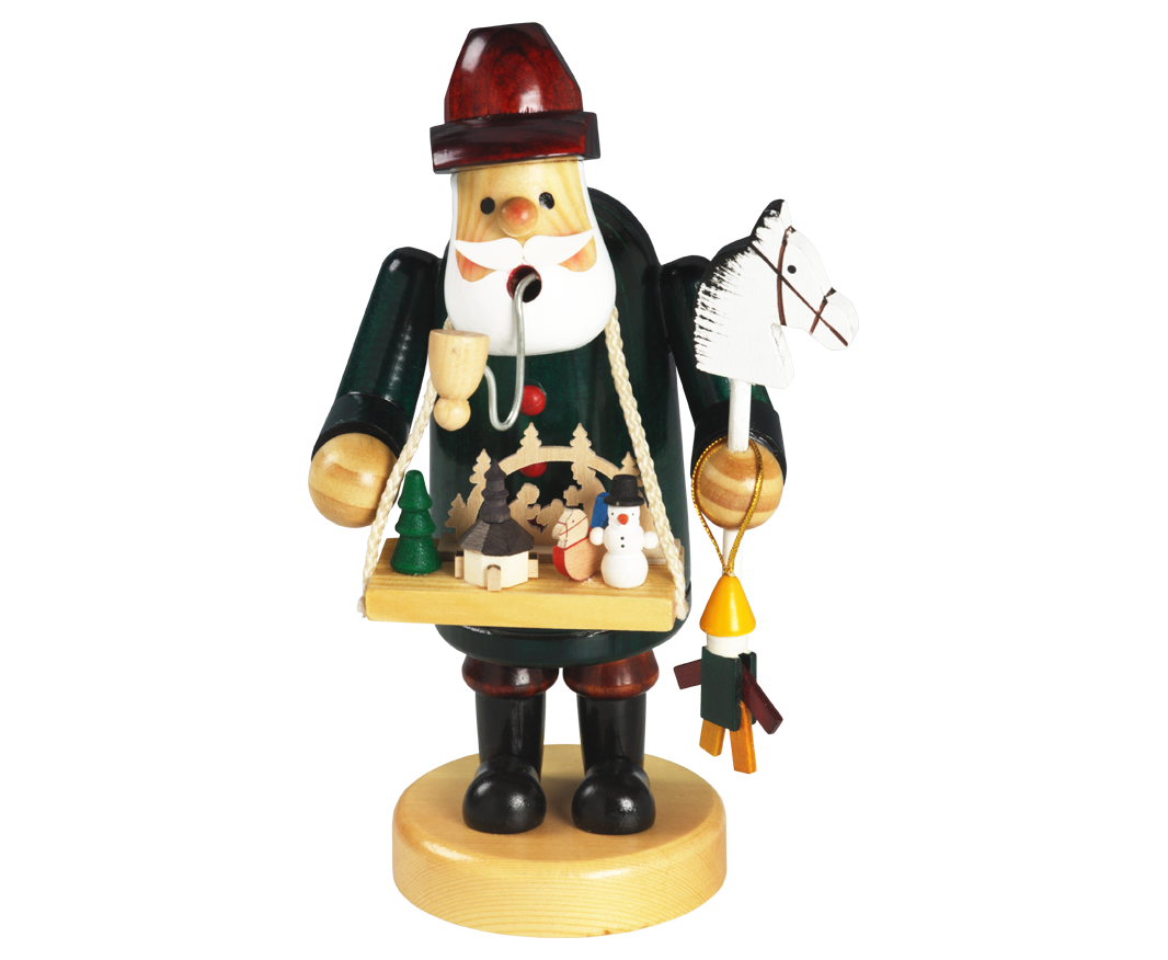 Wooden Santa Christmas Ornament {Toy Seller}