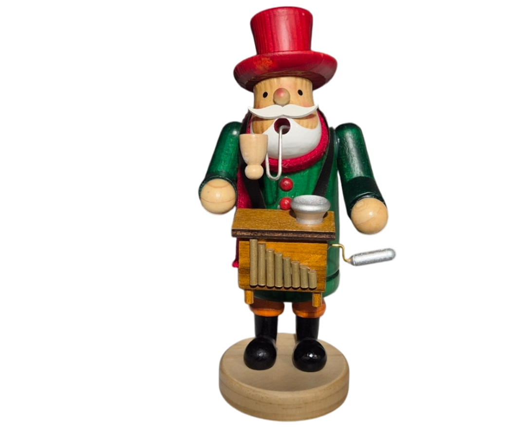 Wooden Santa Christmas Ornament {Organ Player}