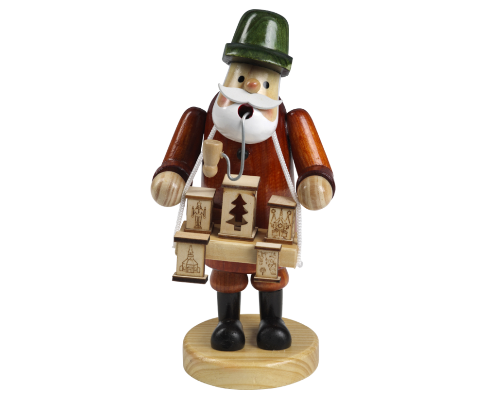 Wooden Santa Christmas Ornament {Santa Lantern Seller}