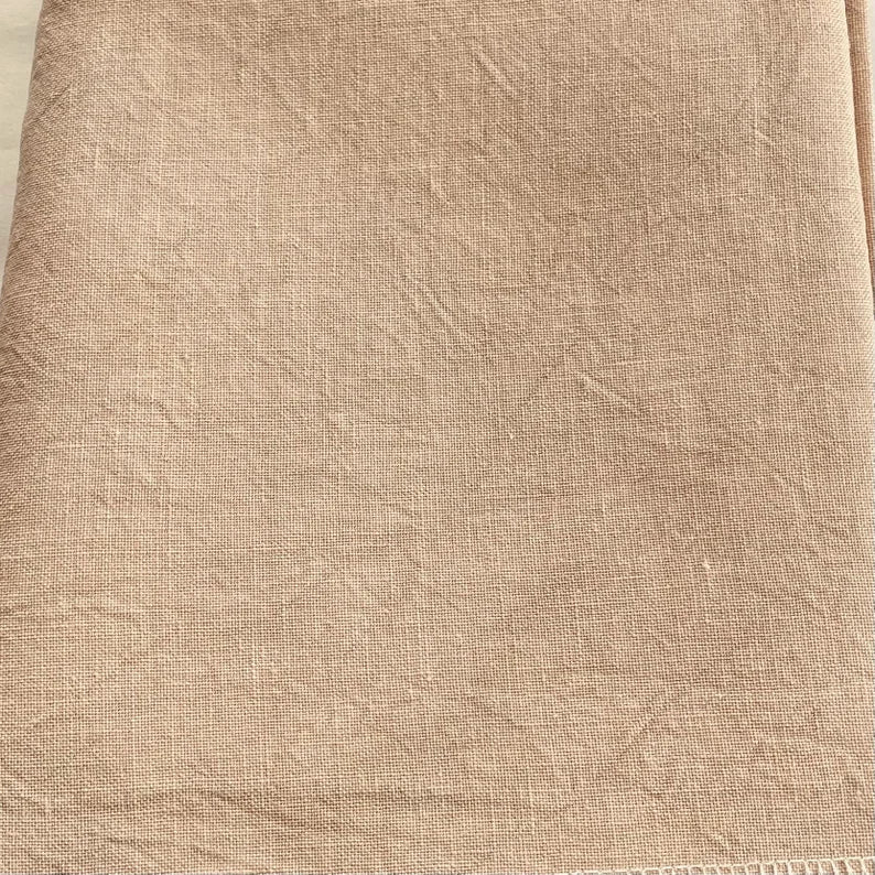 Needle Bling Designs & Hand Dyed Linens -Shrekie's Tan- 36ct linen