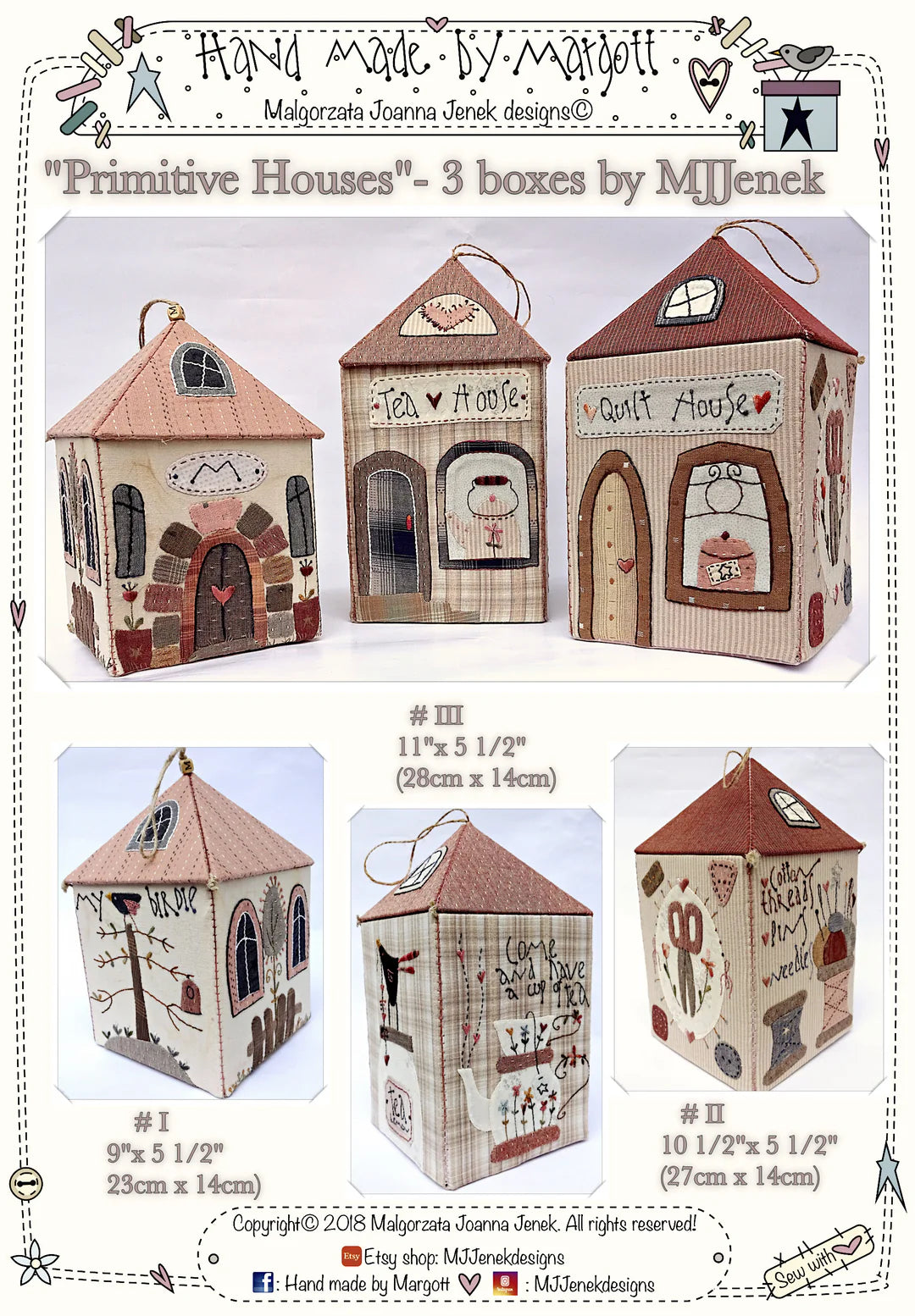 Primitive Houses Box Pattern