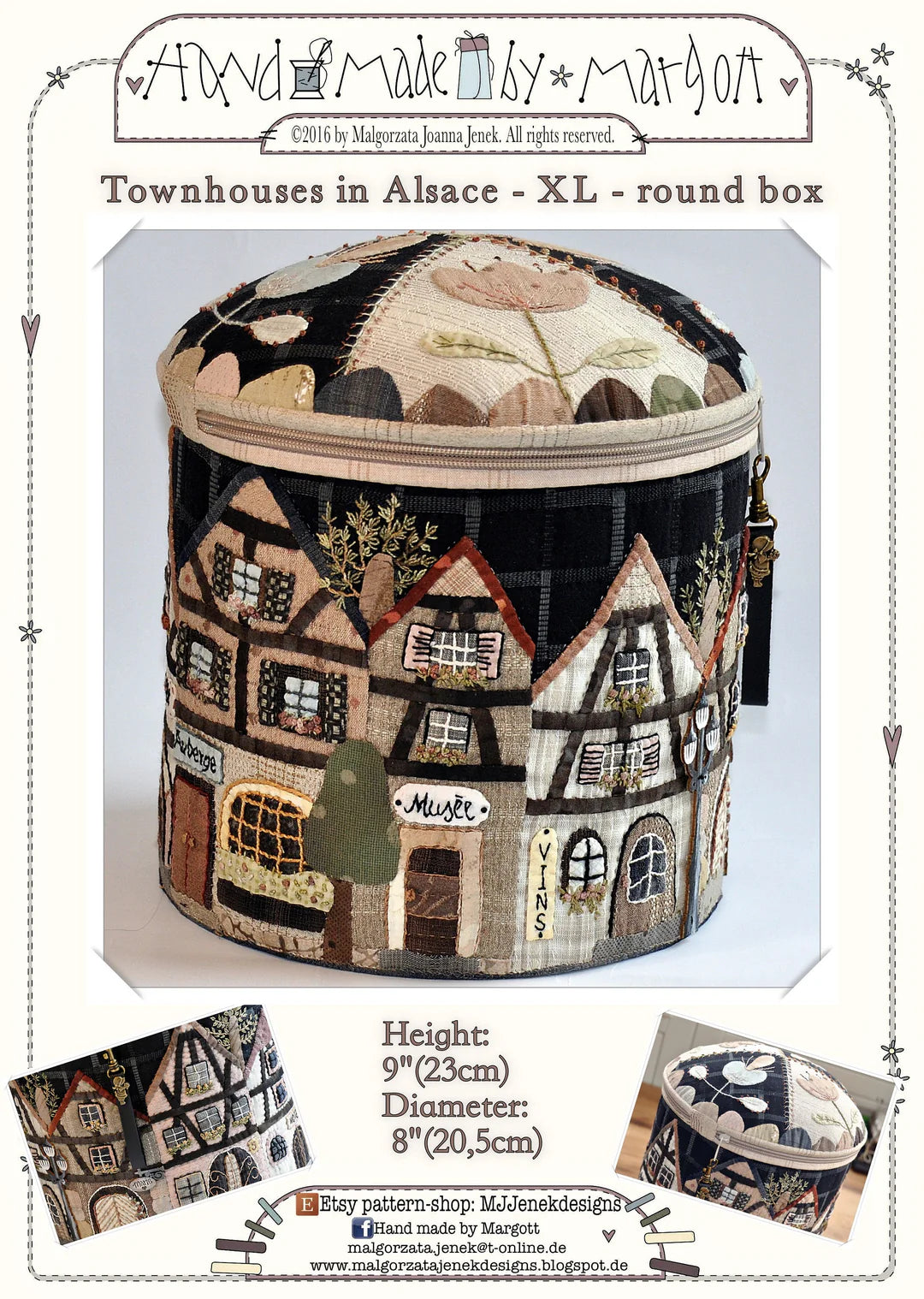 Townhouses in Alsace {Round Box Pattern}