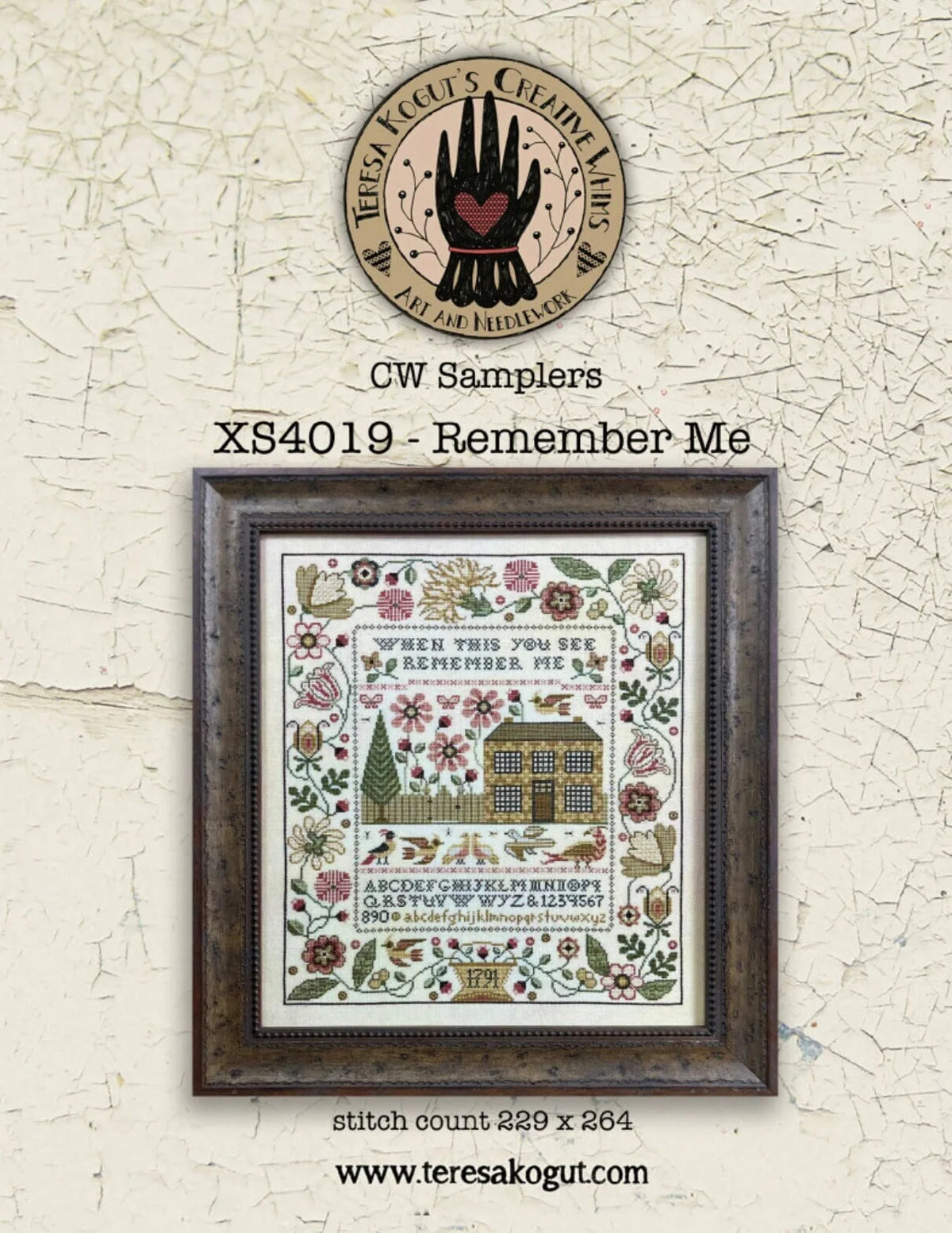 Remember Me, by Teresa Kogut Cross Stitch pattern
