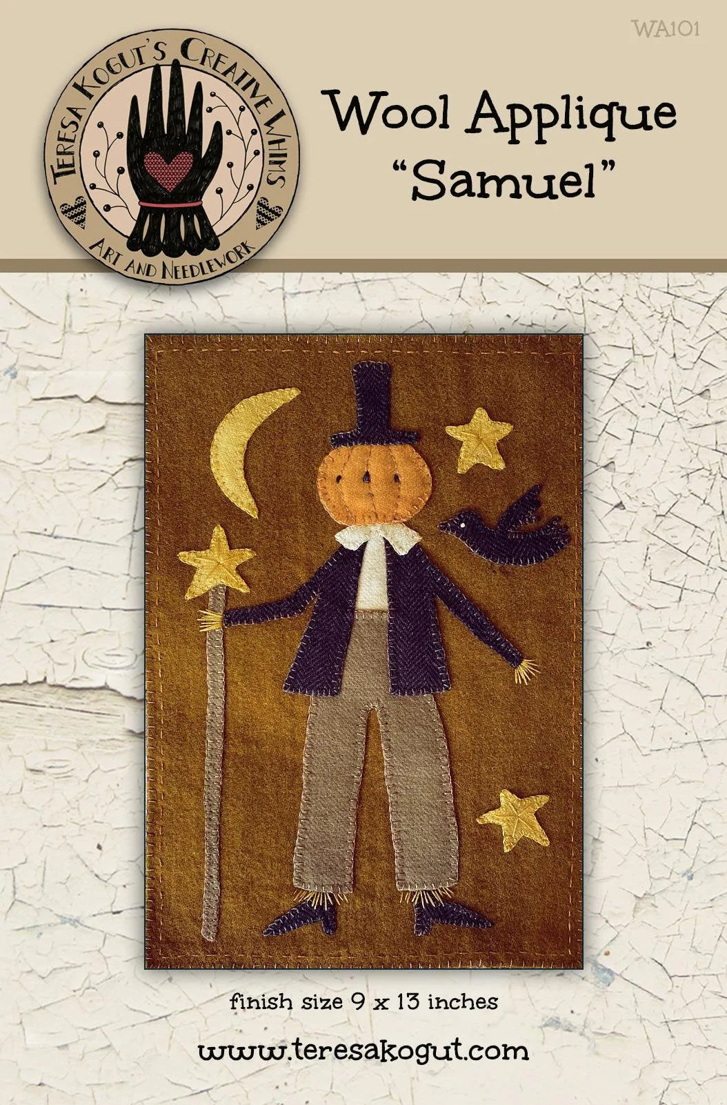 Samuel Wool Applique, by Teresa Kogut pattern