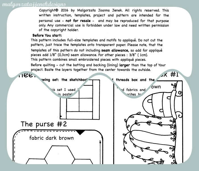 Draw it and Sew Pattern