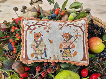 Alma's Autumn Amble Cross-Stitch Pattern by Cosford Rise Stitchery