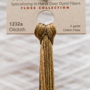 5 yards of Oilcloth cotton floss in rich golden hue, perfect for embroidery and crafting projects.