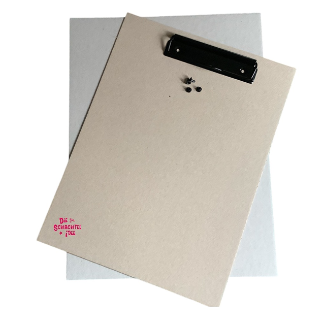 Cartonnage A4 Clipboard Kit with Black Clip