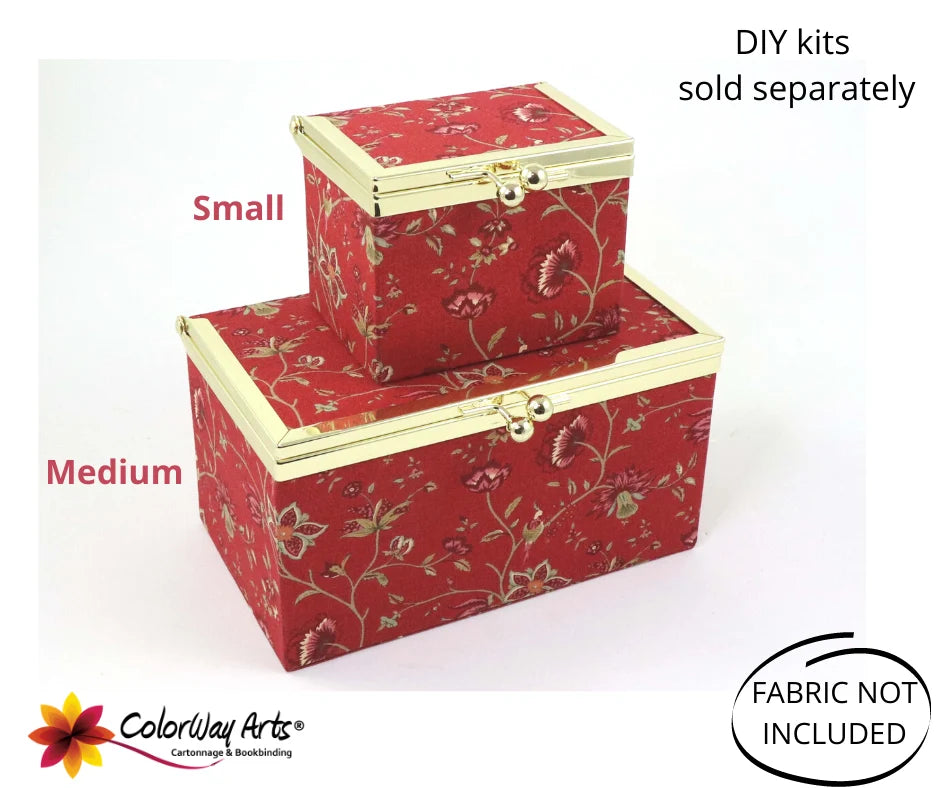 Cartonnage {Colorway Arts} "Kiss Lock Fabric Box- medium"