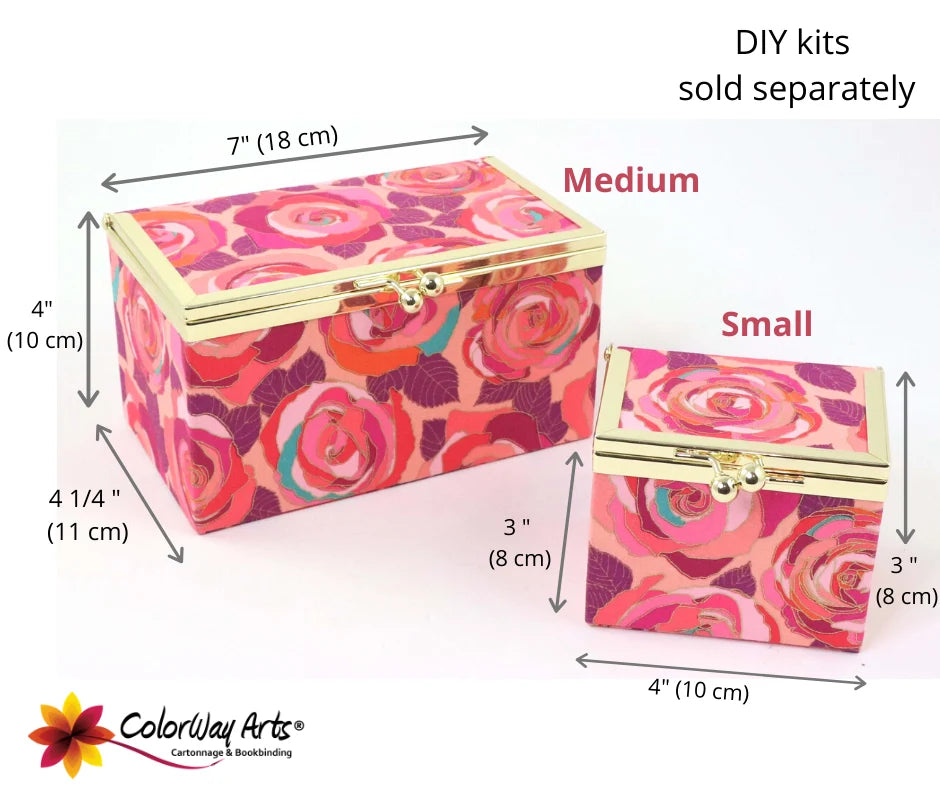 Cartonnage {Colorway Arts} "Kiss Lock Fabric Box- medium"