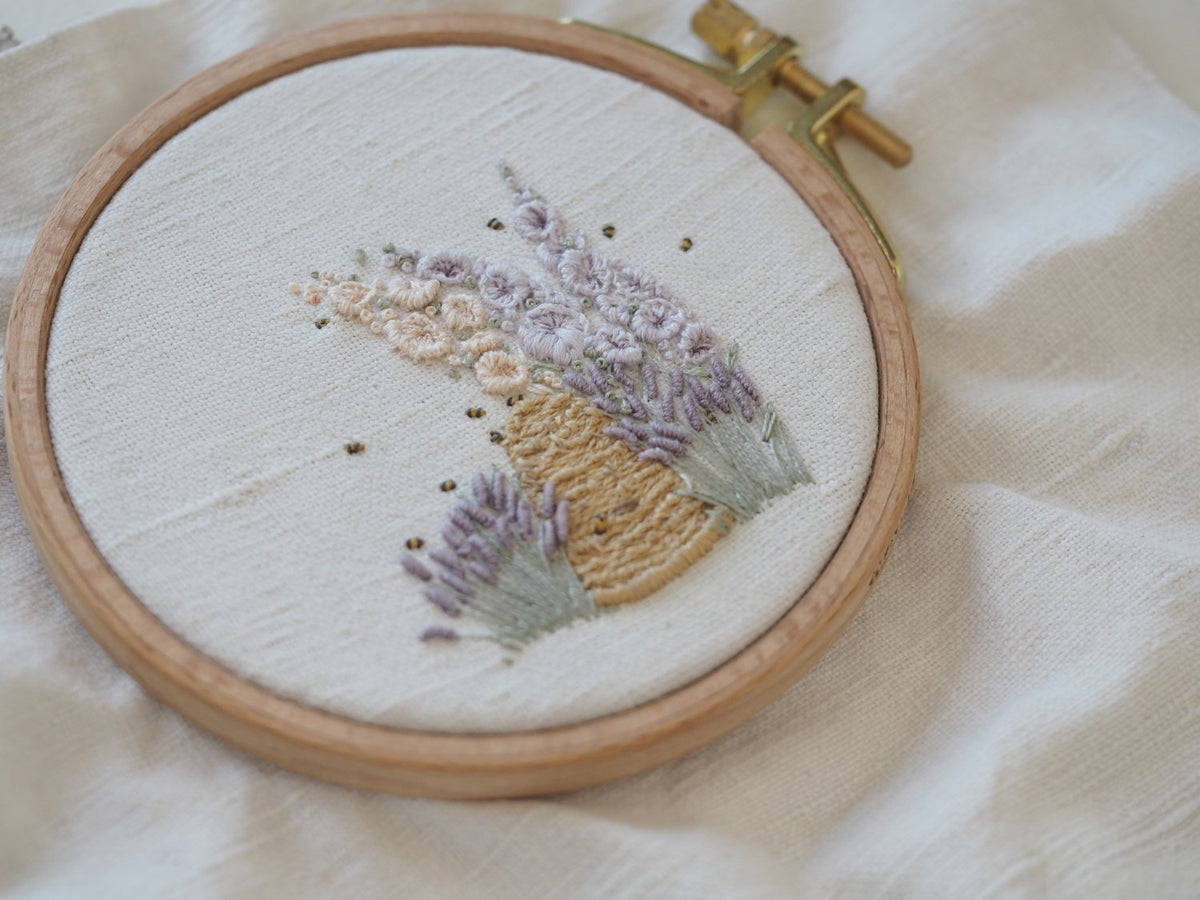 The Stitchery Embroidery Kit: Lavender and Honey