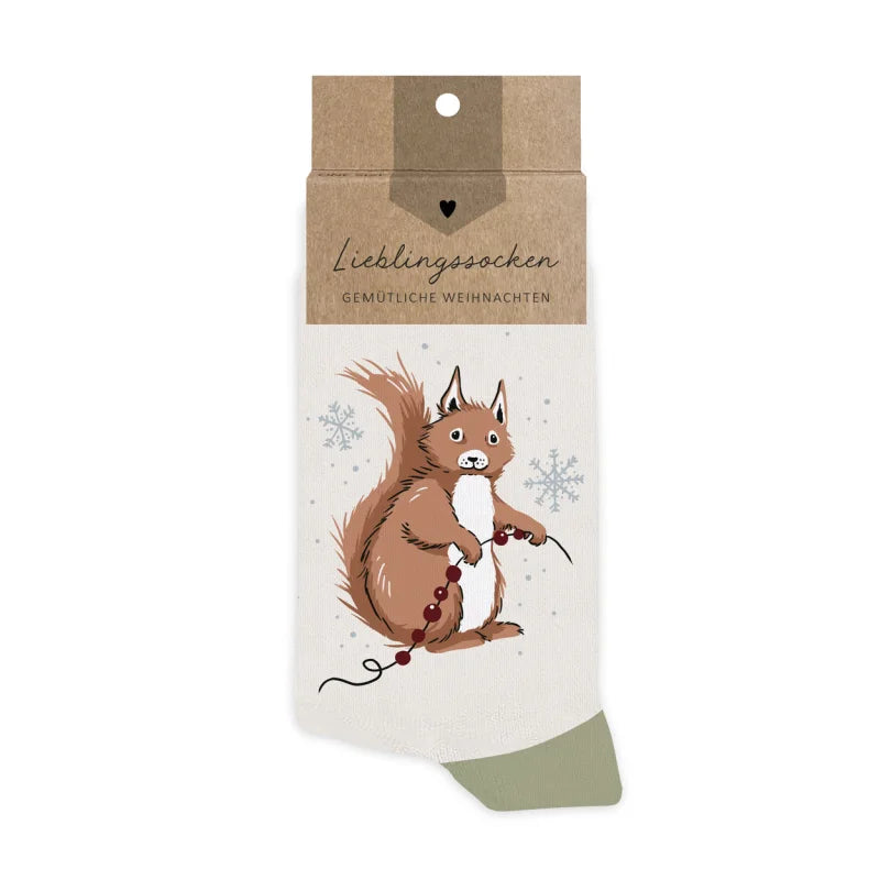 Socks Christmas Squirrel